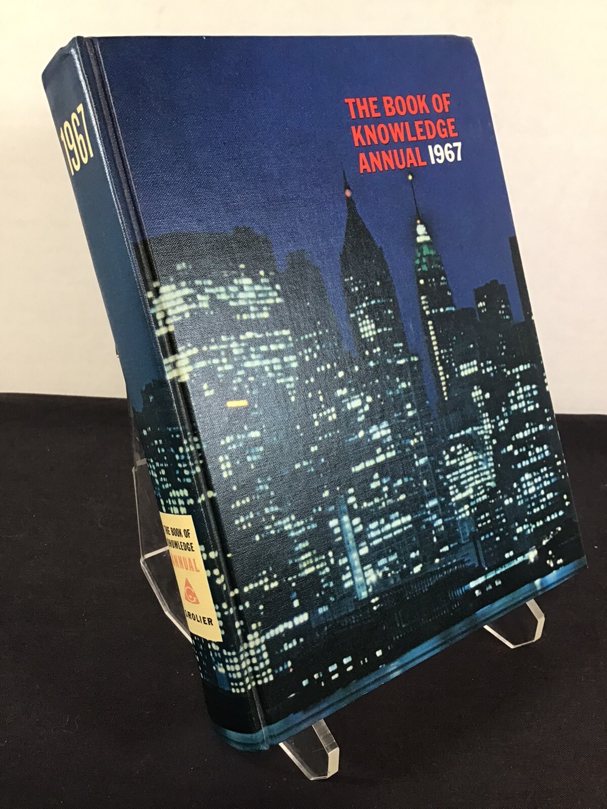 1967 The Book of Knowledge Annual Grolier 420 pages Hardcover Book