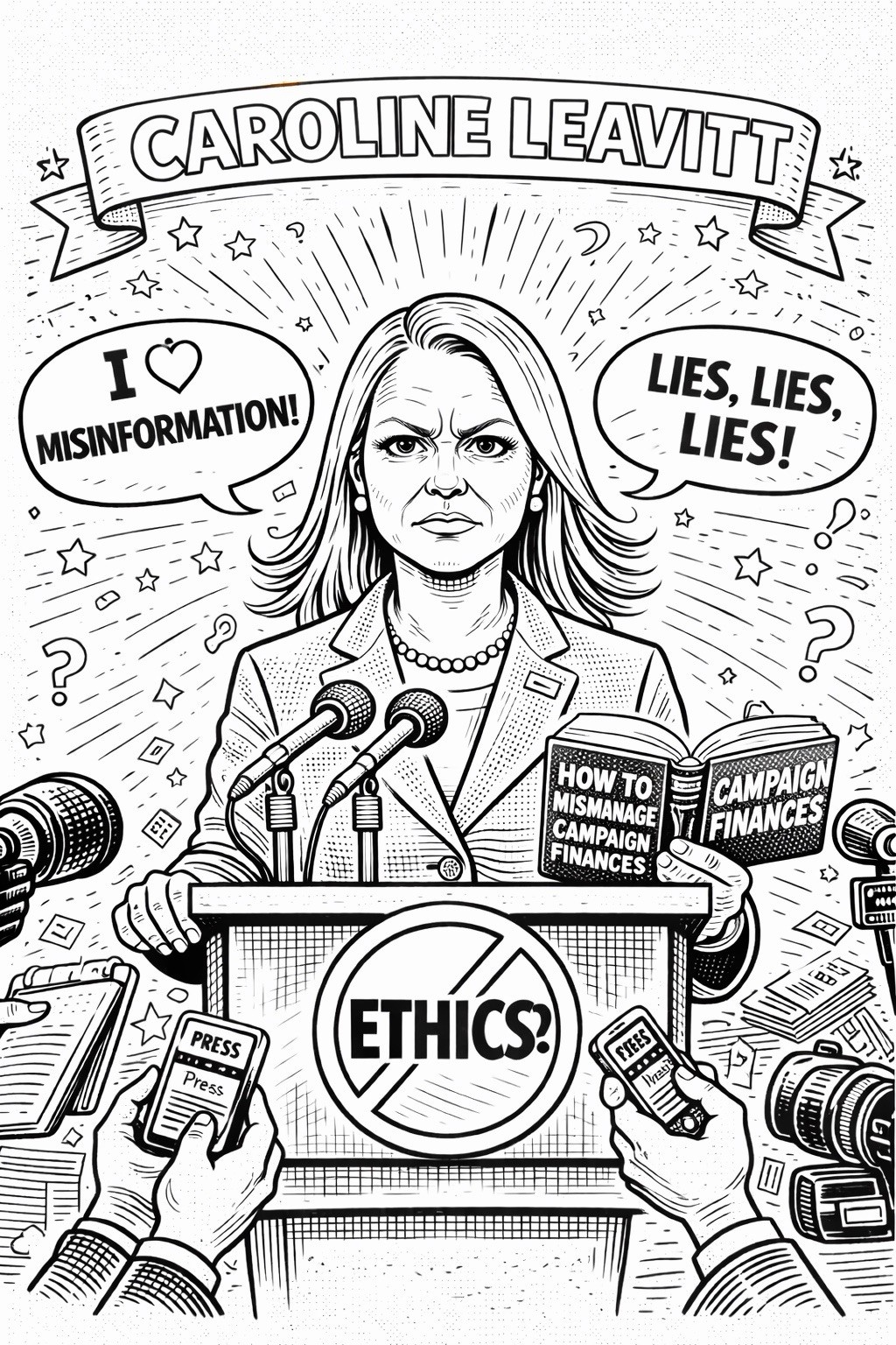 Political Adult Coloring Book And Paper dolls, Selfcare, Political Gift, Funny