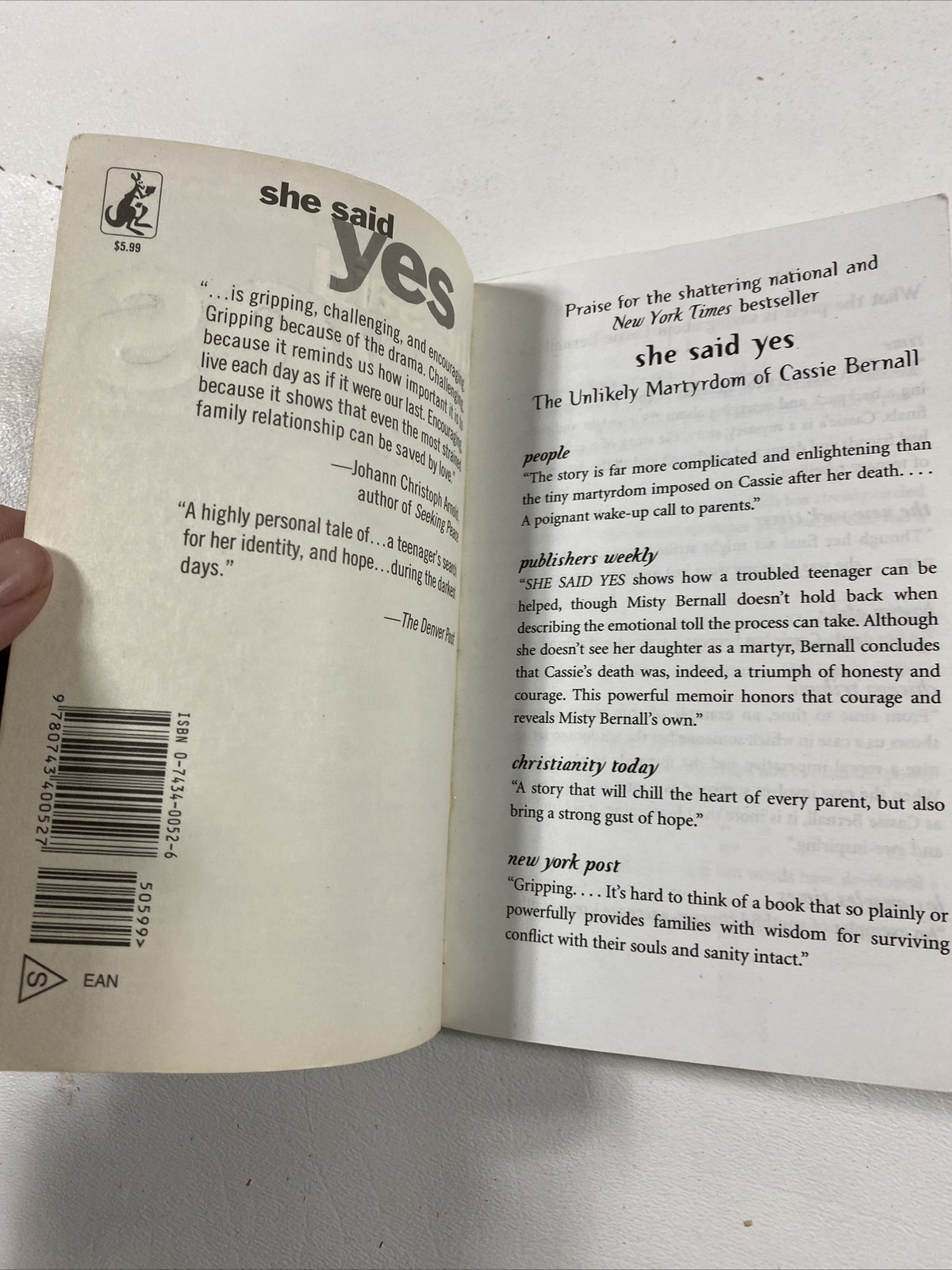She Said Yes – Misty Bernall (Paperback, 2000)