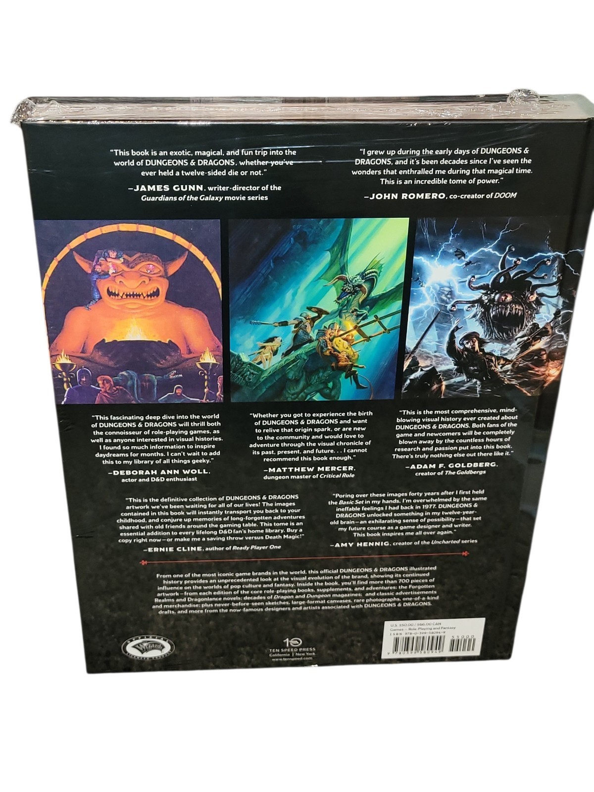 Dungeons and Dragons Art and Arcana : A Visual History Hardcover Book
