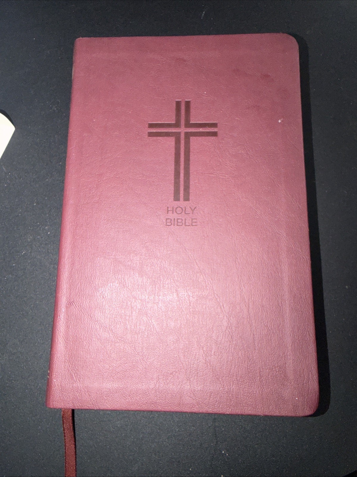 NKJV Value Thinline Bible, Wine Leathersoft, Gray Letter Comfort Print Thinline