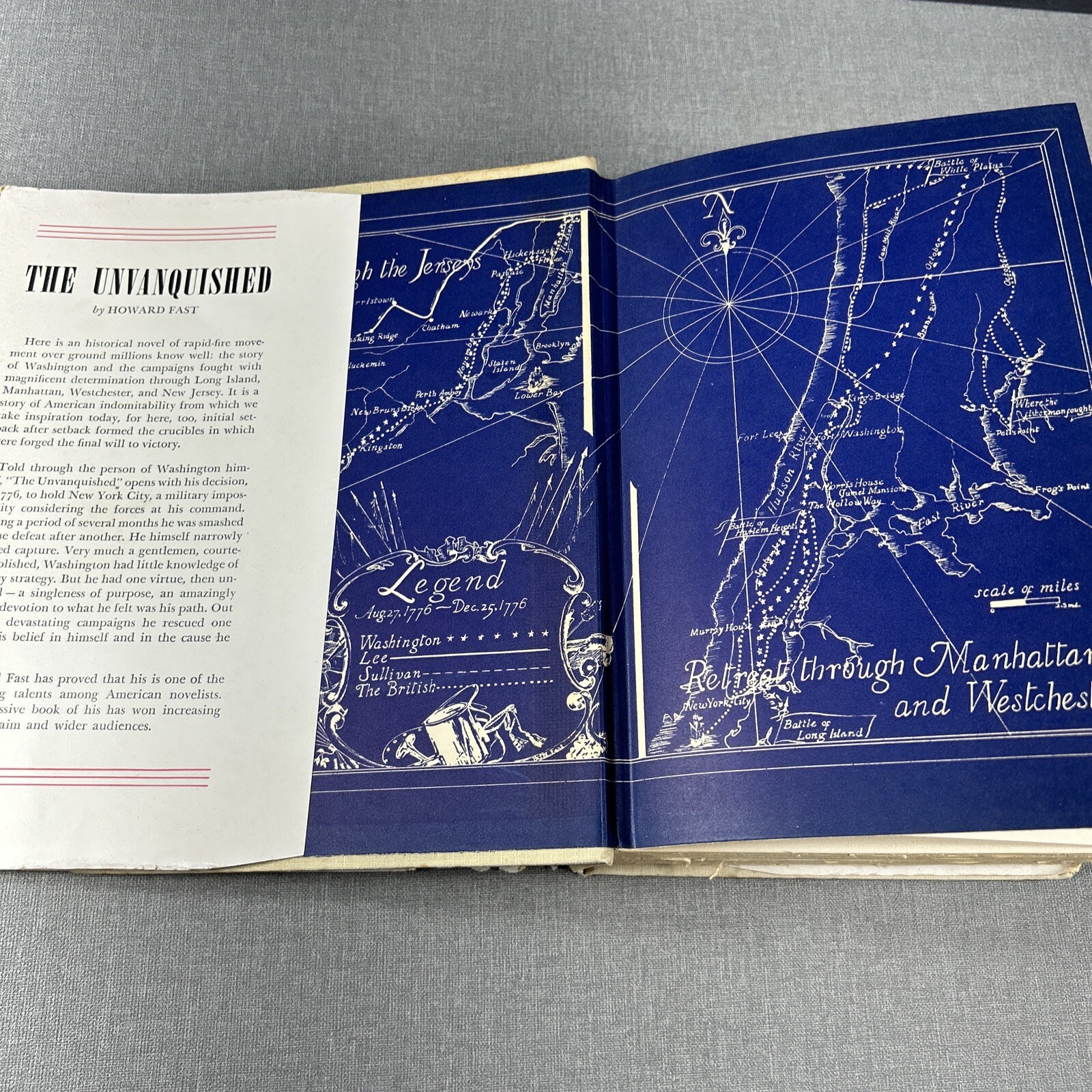 Howard Fast Establishment & The Unvanquished 1942 Vintage 2 Book Lot