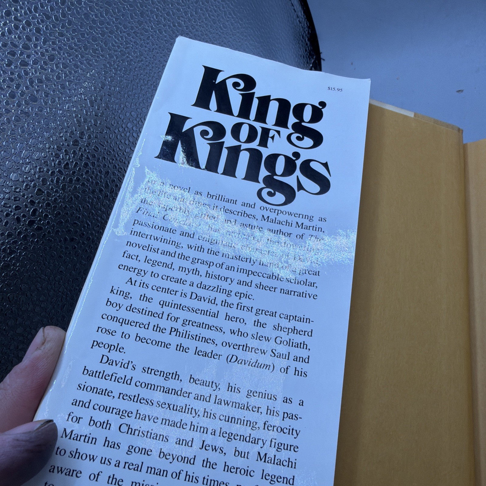 Malachi Martin King of Kings A novel of the Life OfDavid HC DJ 1st Ed Signed