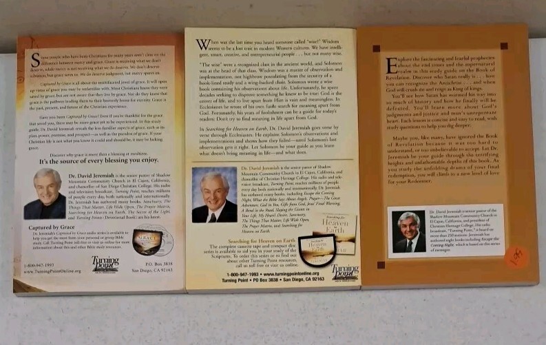 Lot of 3 David Jeremiah Books-Study/Devotional/Reference-Heaven- Grace-Revelatio