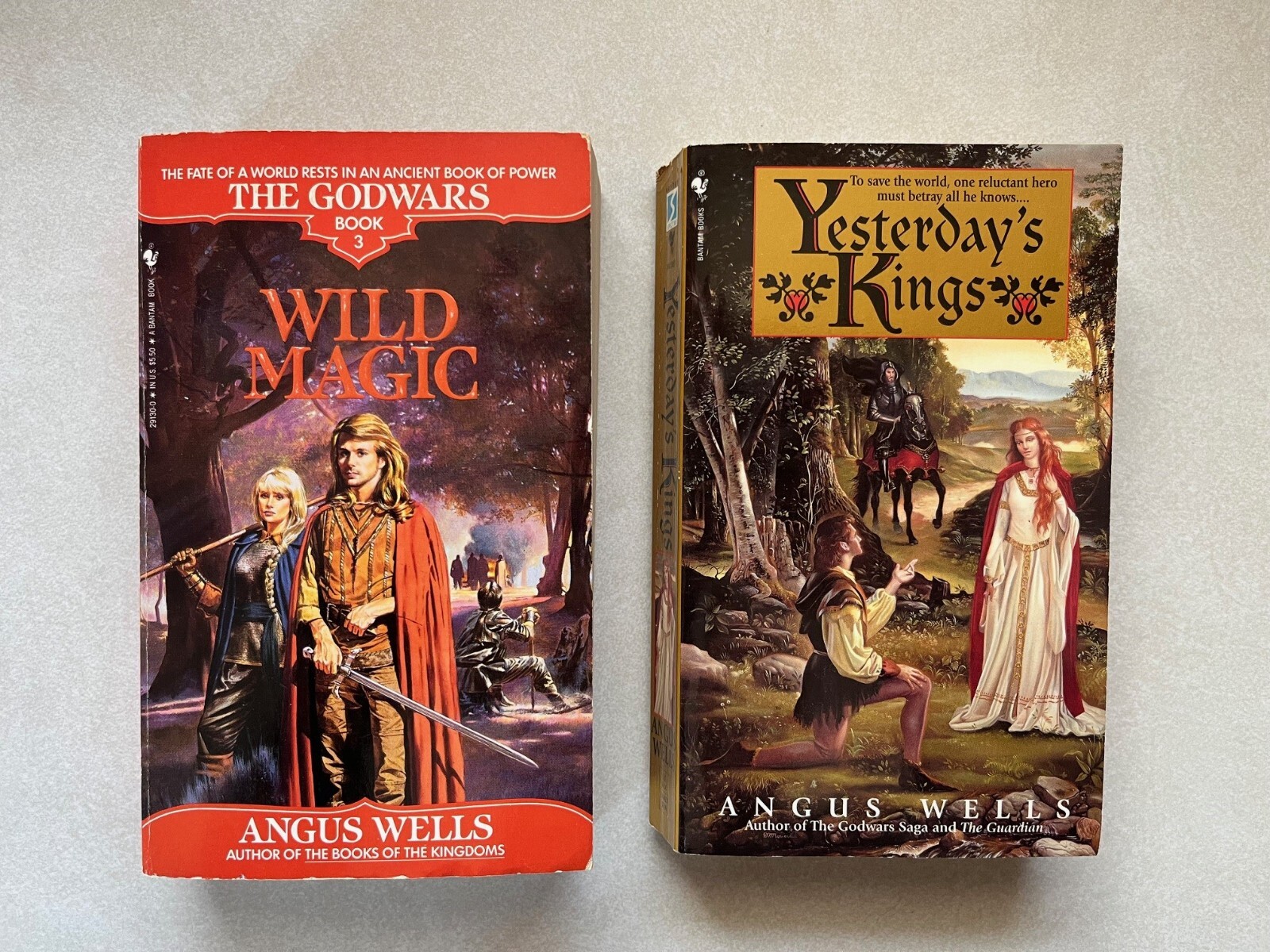 Angus Wells The Godwars Book 3 Wild Magic PB Book Lot Yesterdays Kings Gd Pics