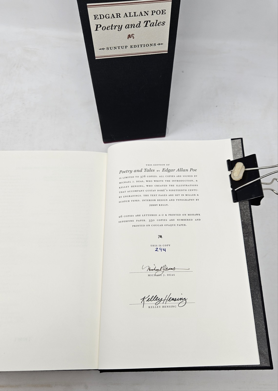 Edgar Allan Poe: Poetry and Tales – Numbered Limited to 310 DUAL-SIGNED – NEW