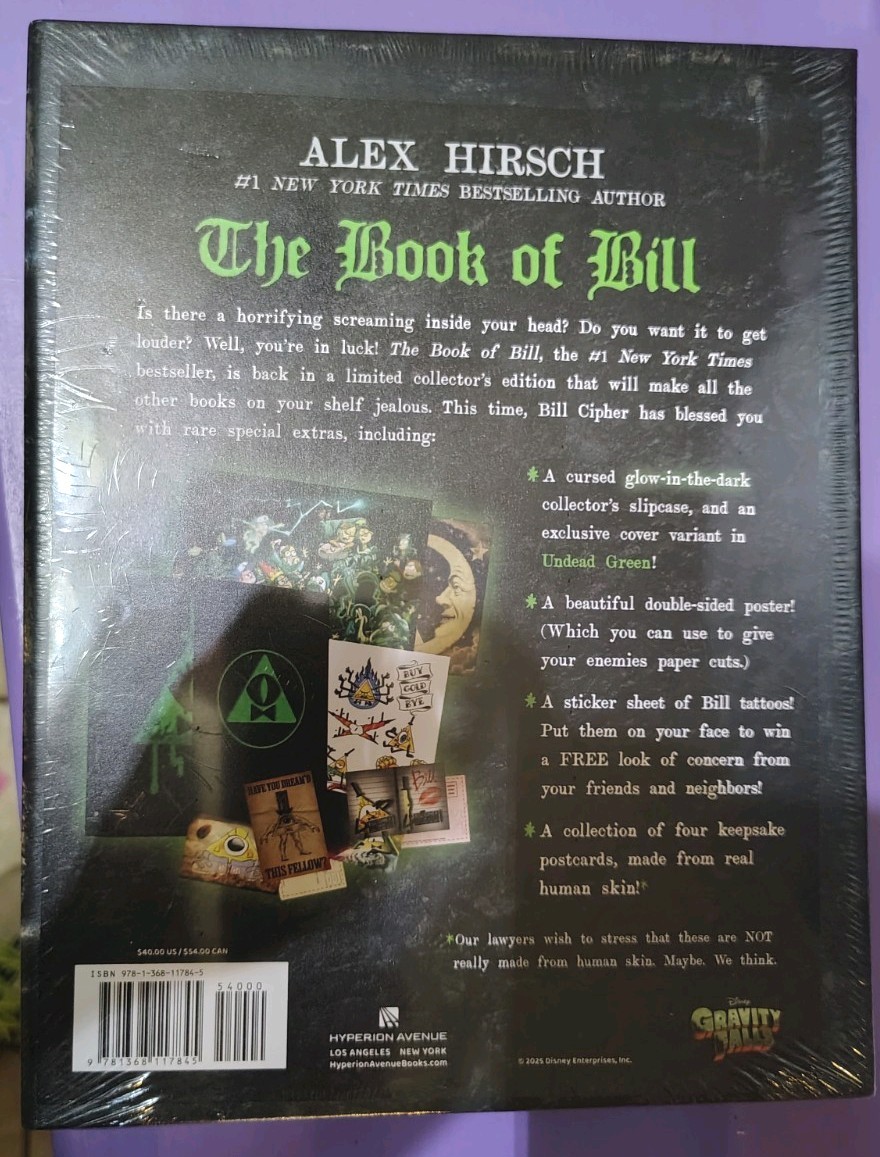 The Book of Bill Gravity Falls Alex Hirsch Exclusive – New, Unopened!