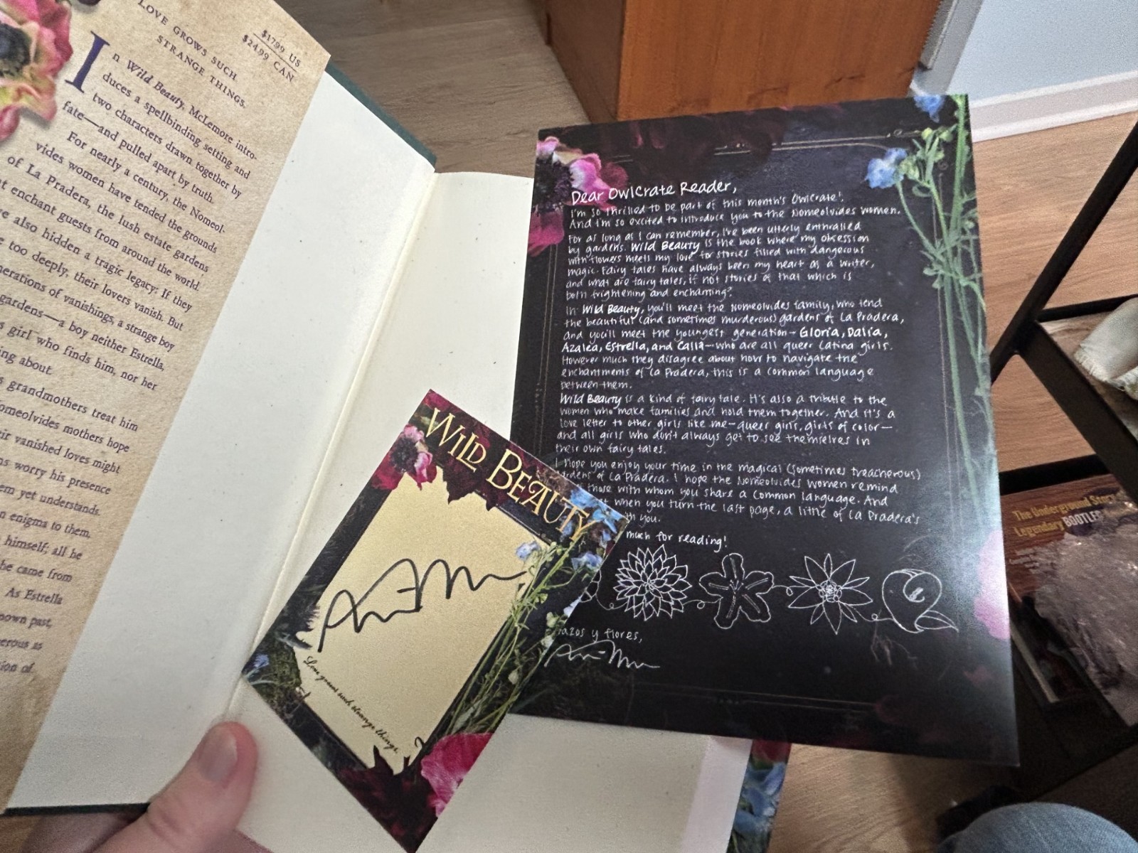 WILD BEAUTY Anna Marie McLemore 2017 First Edition SIGNED w/ Owl Crate Note NM