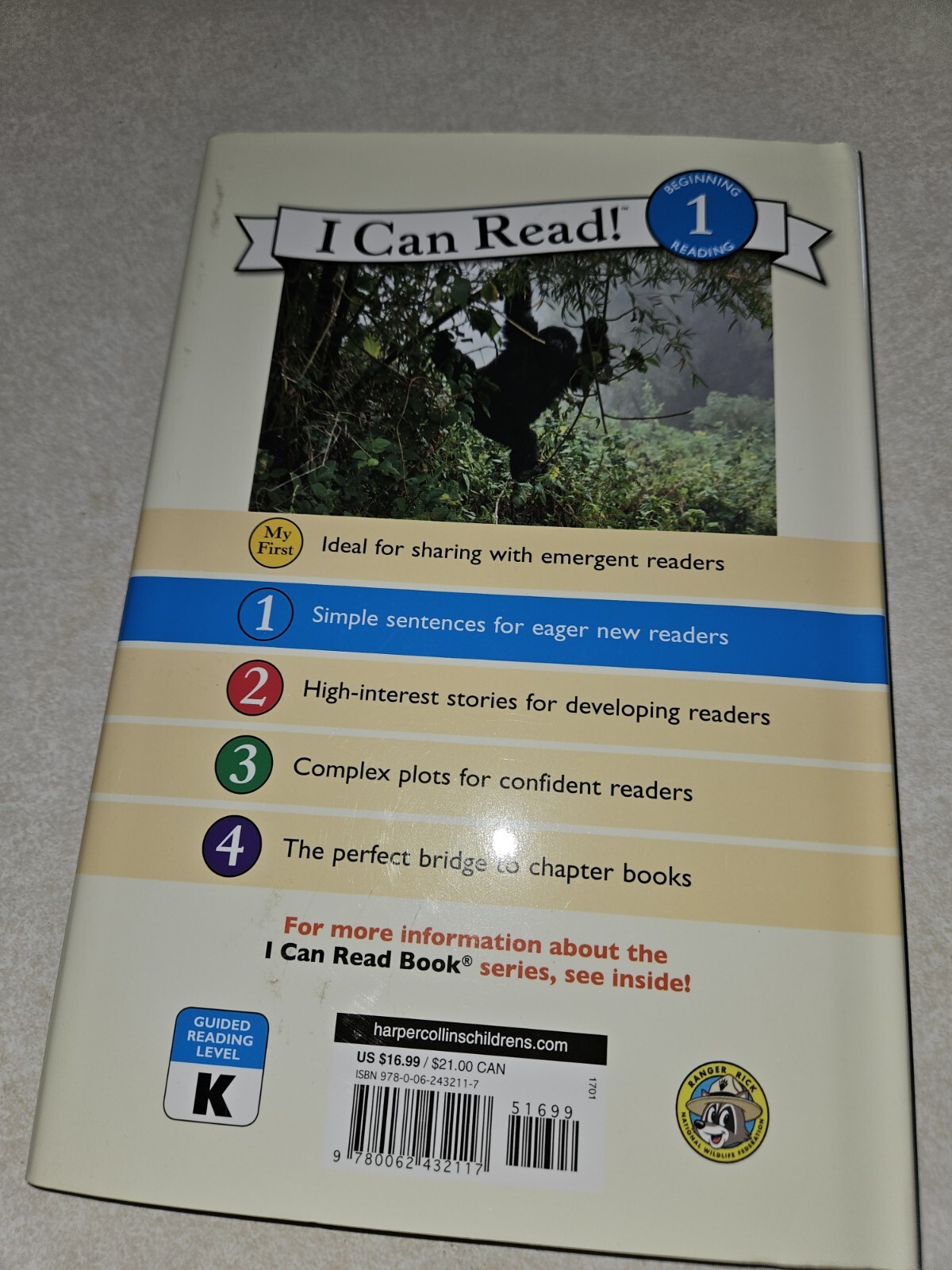 I Can Read Level 1 Ser.: Ranger Rick: I Wish I Was a Gorilla by Jennifer Bové…