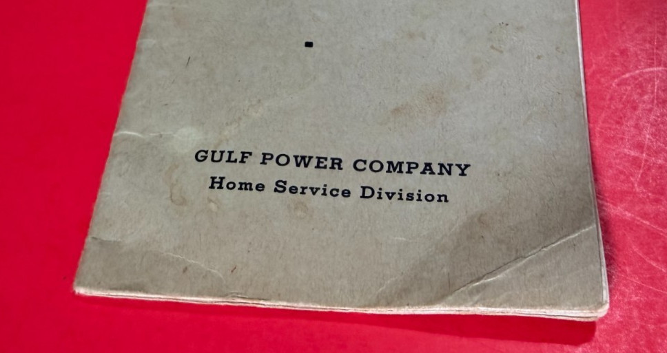 Good Meals the Electrical Way ~ Gulf Power Company Recipe Booklet ~ 31 Pages