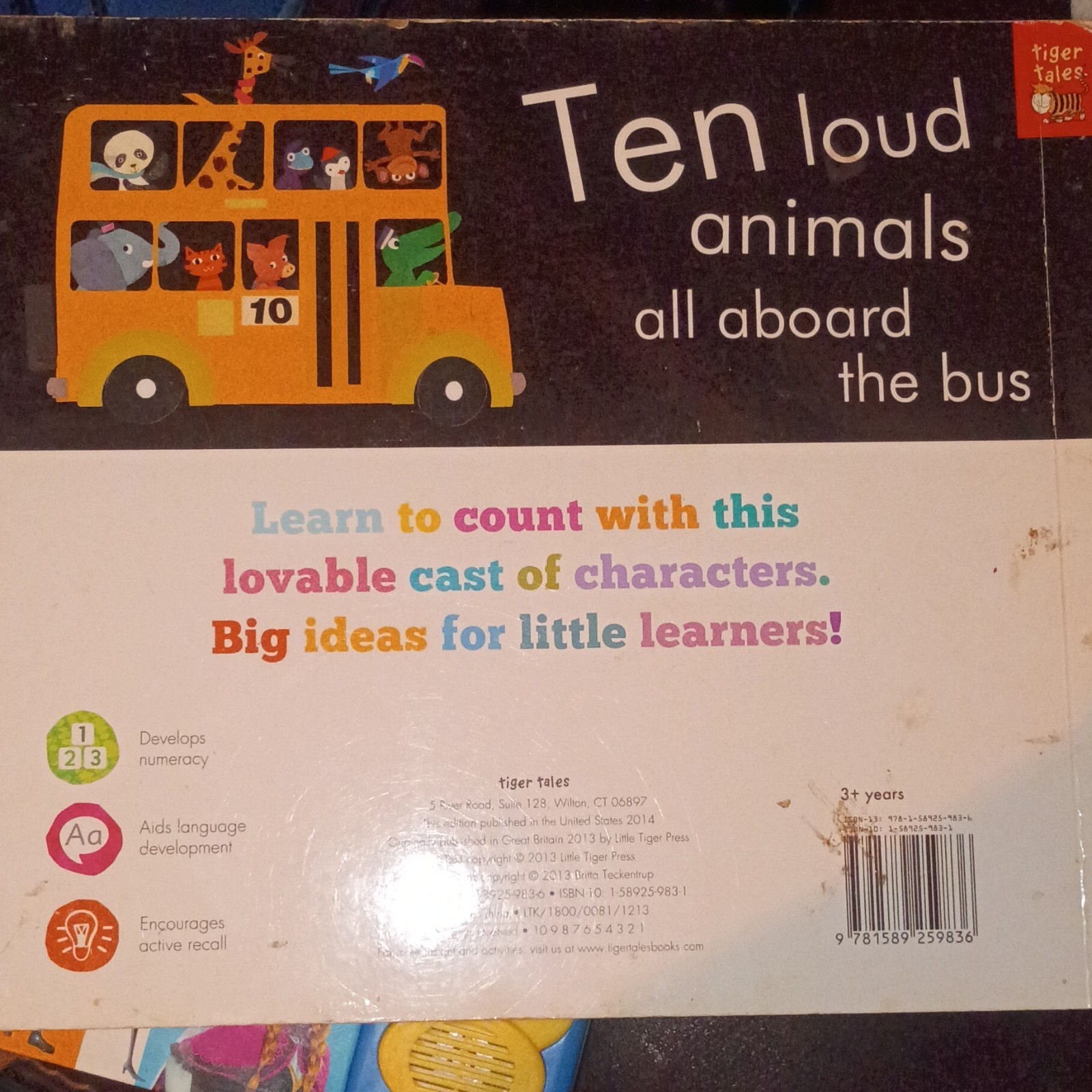 Tiger Tales My Book of Counting by Britta Teckentrup Board Book 2014 Illustrated
