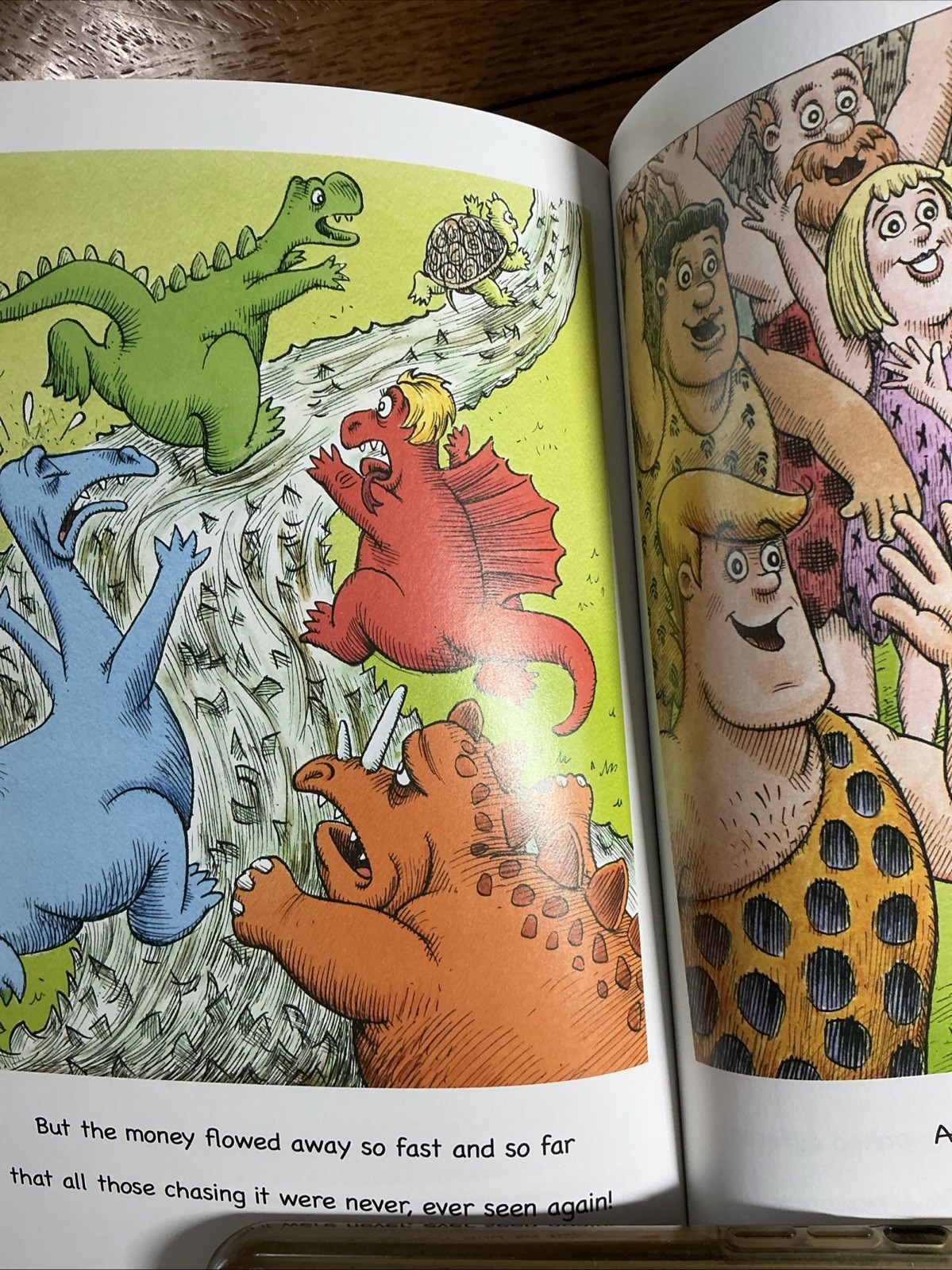 A Donald The Caveman Set:Donald Drains The Swamp, Builds The Wall, The Fake News