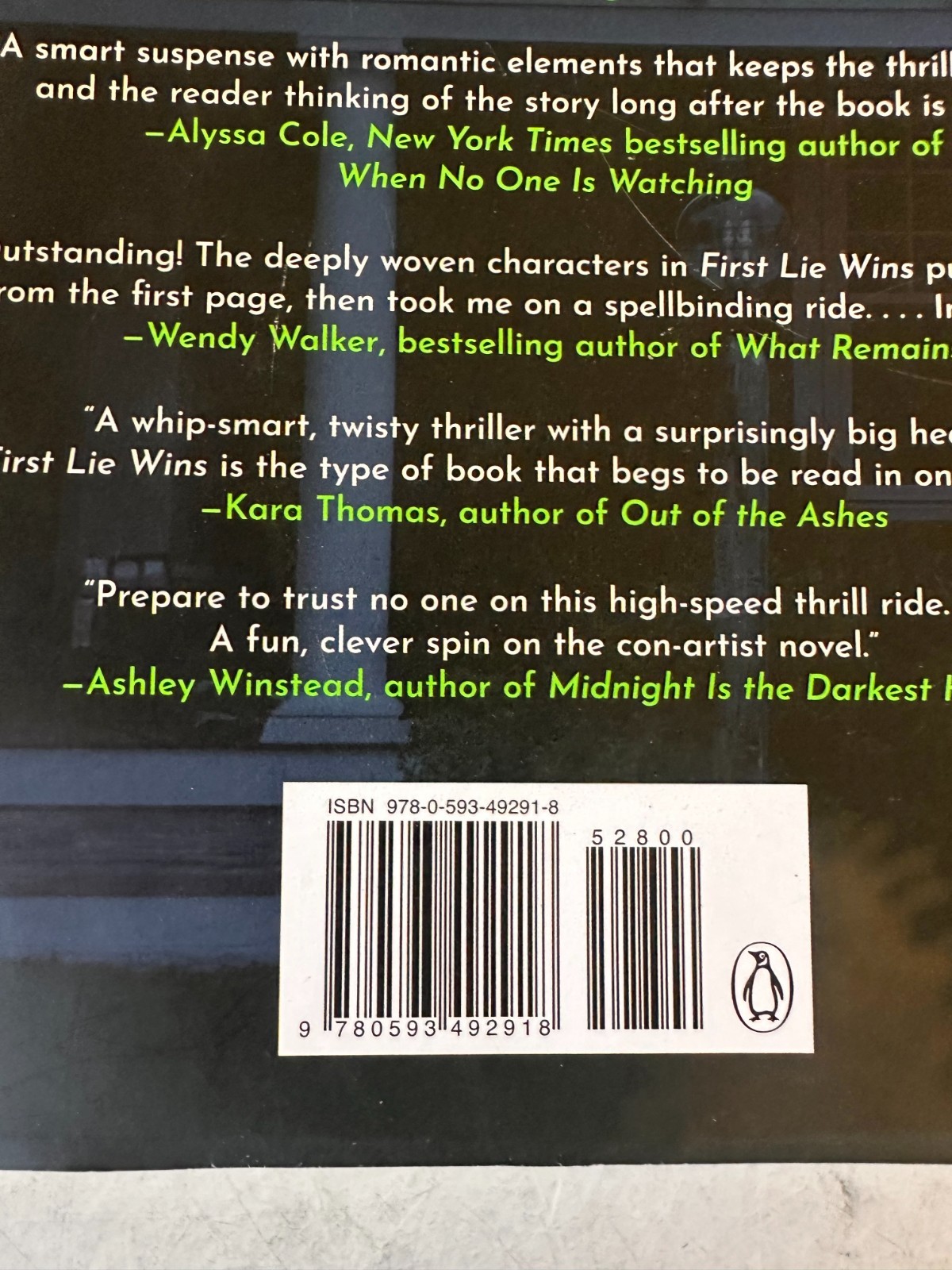 First Lie Wins: Reese’s Book Club : A Novel by Ashley Elston (2024, Hardcover)