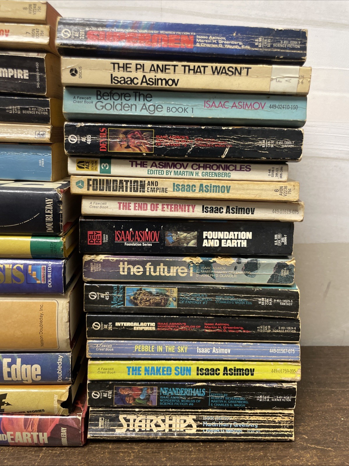 ISAAC ASIMOV Science Fiction Collection 28 PB HC Foundation Robots Empire Lot