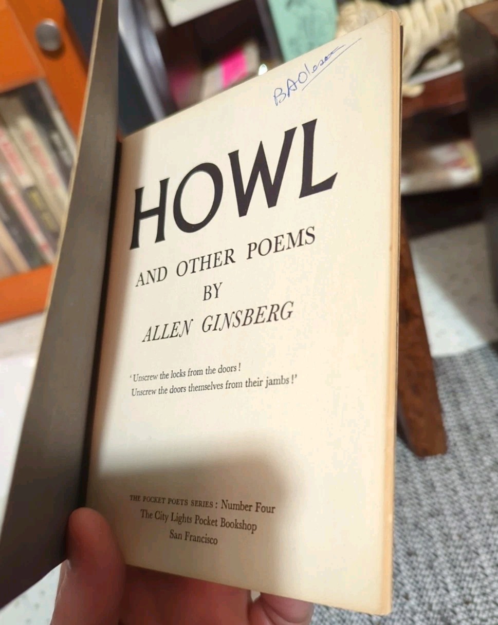Allen Ginsberg Howl 1st Edition 3rd Printing 1957 City Lights Pocket Poets #4