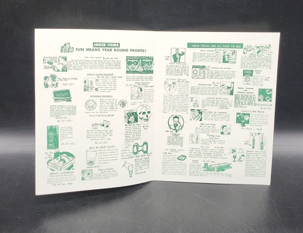 Vintage Prank Magic Booklet 4 Pages