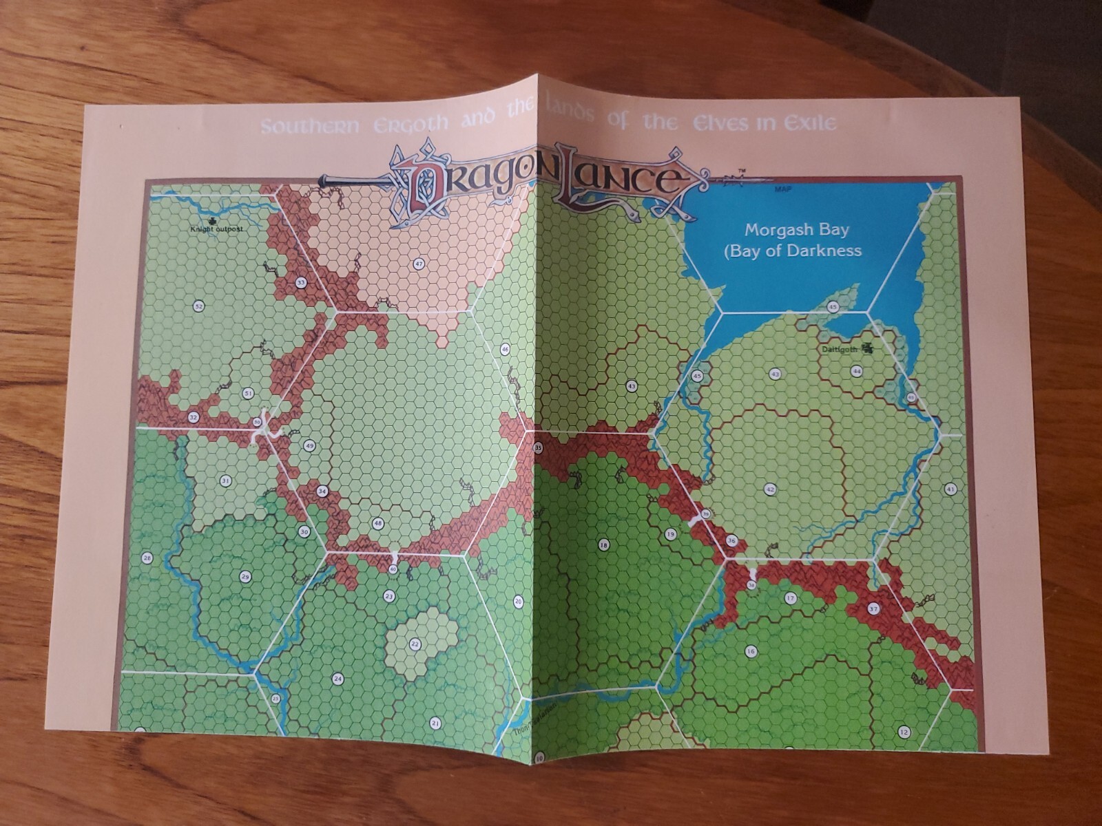 TSR AD&D Dragonlance DL7 Dragons of Light W/Map 9136 Missing character flap
