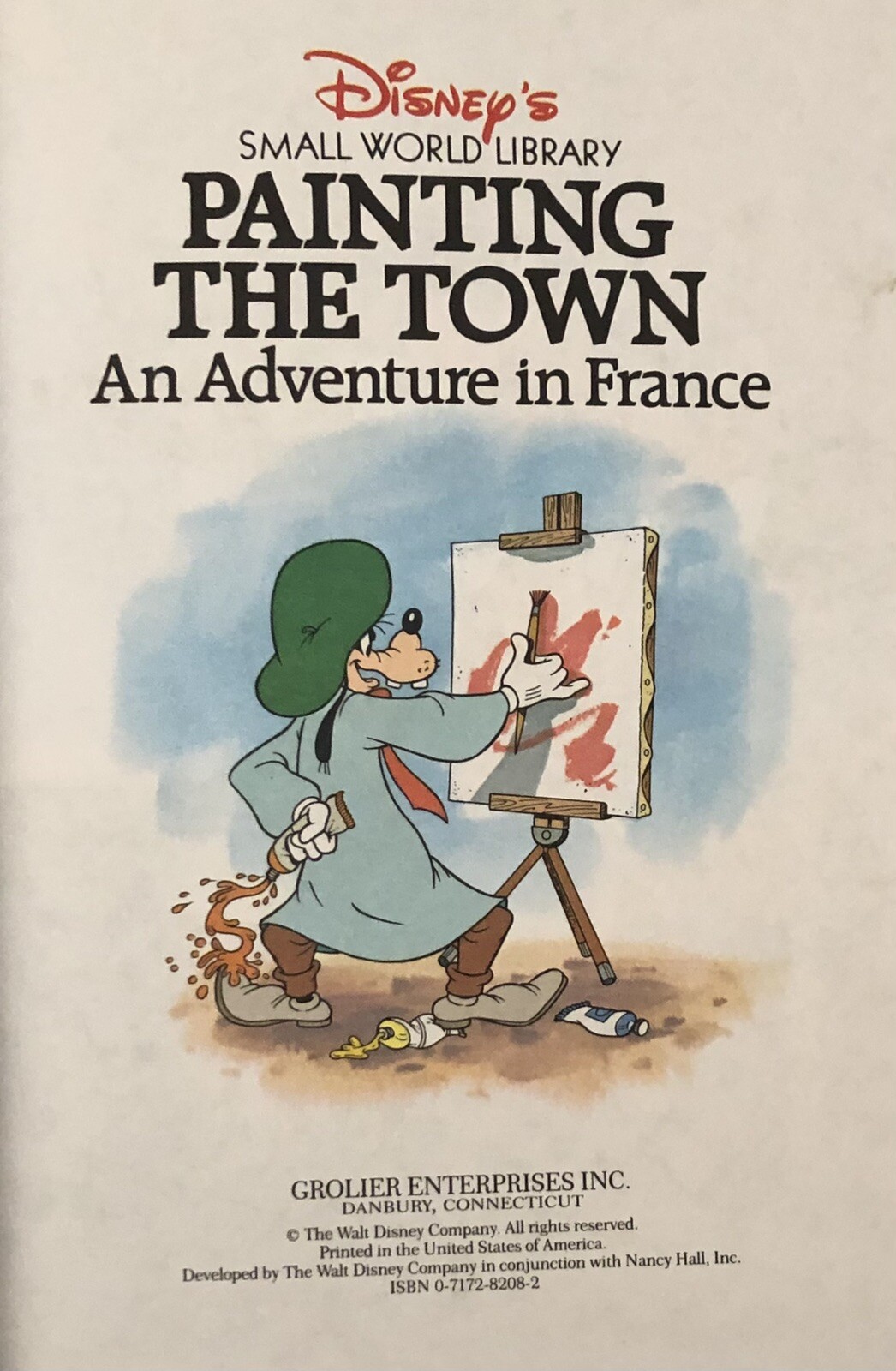 Vtg Disney Small World Library Painting the Town France Adventure Book
