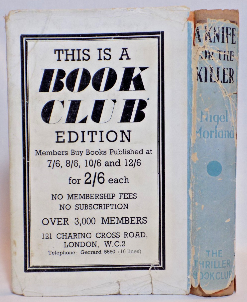 A Knife for the Killer by Nigel Morland, 1940 BC, HCDJ, Vintage Mrs. Pym Mystery