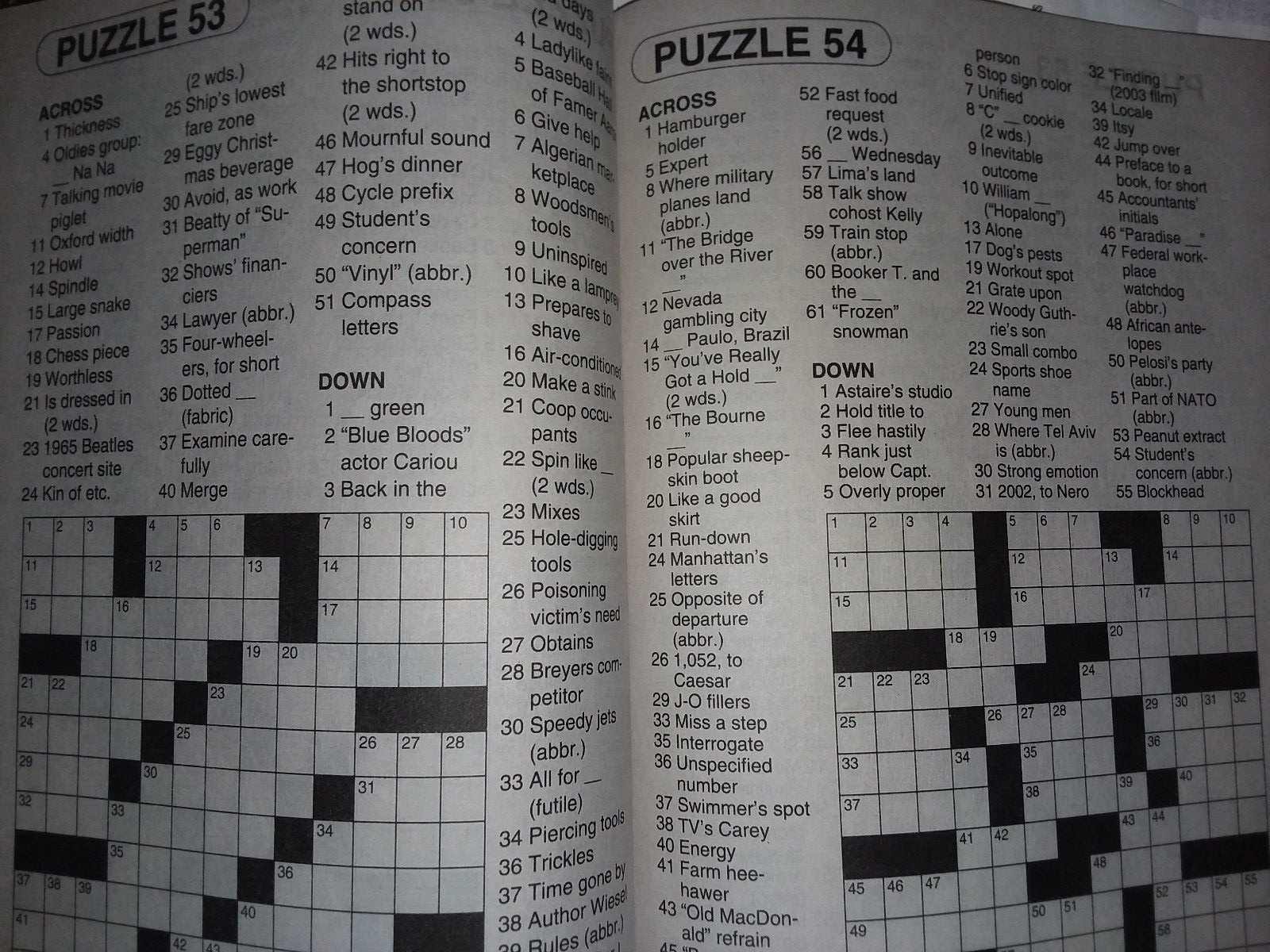 2 Great Big Crossword Books Vol 145 & 146 Large Print 2023 Kappa Missing Pages