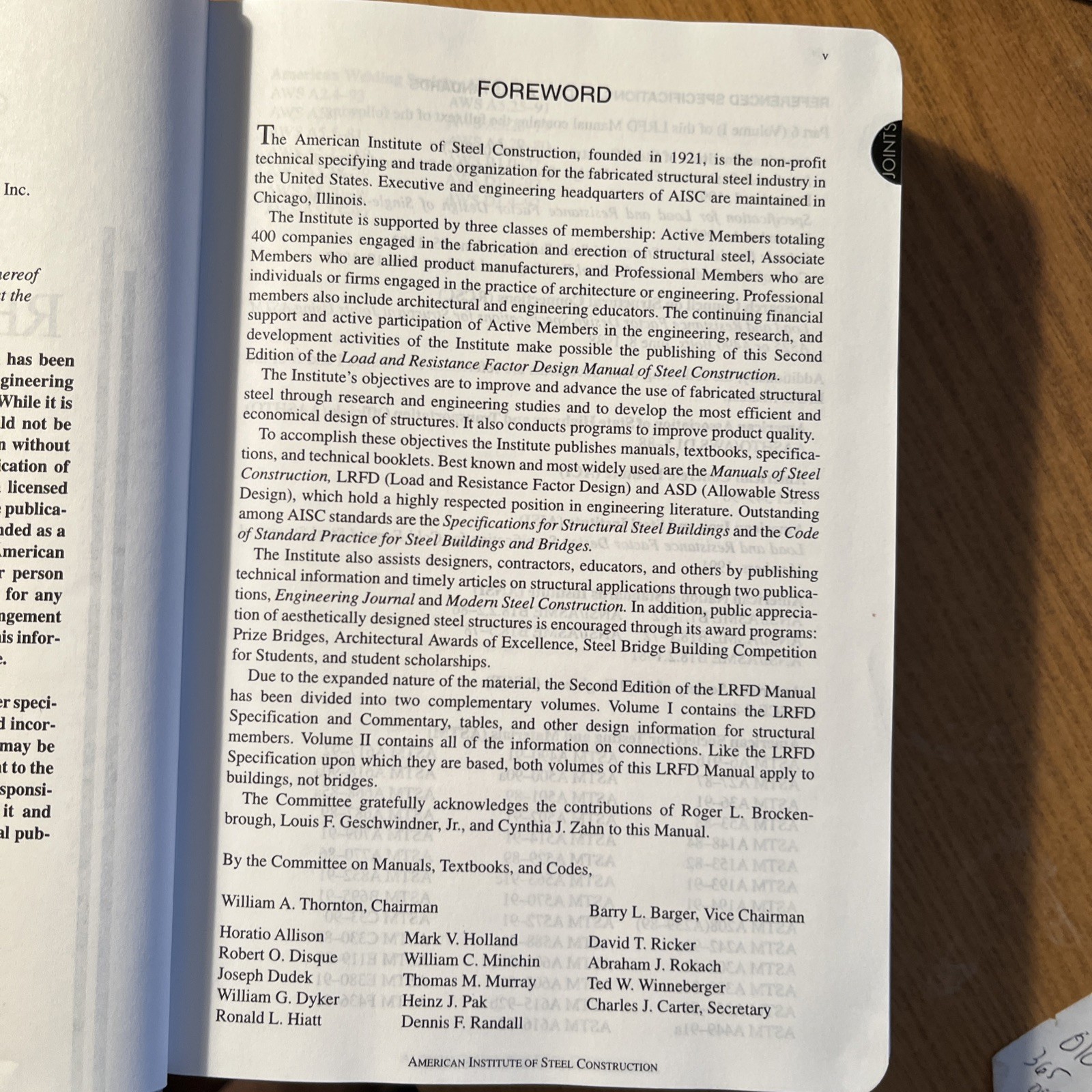 LOAD & RESISTANCE FACTOR DESIGN: CONNECTIONS Volume II ONLY