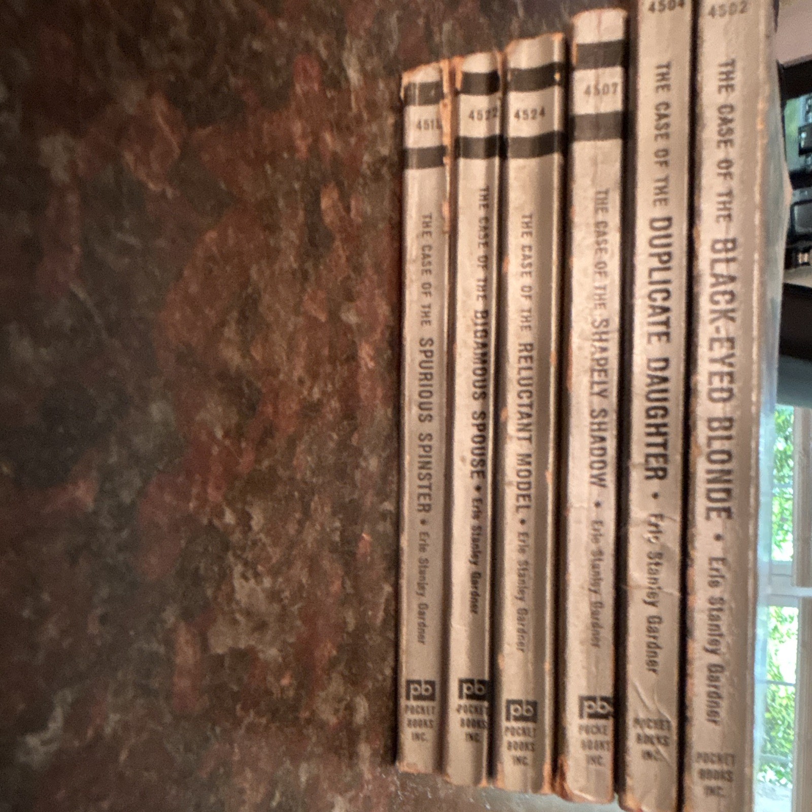 Erle Stanley Gardner Perry Mason PB Lot x6 Pocket Books: Black-Eyed Blonde +