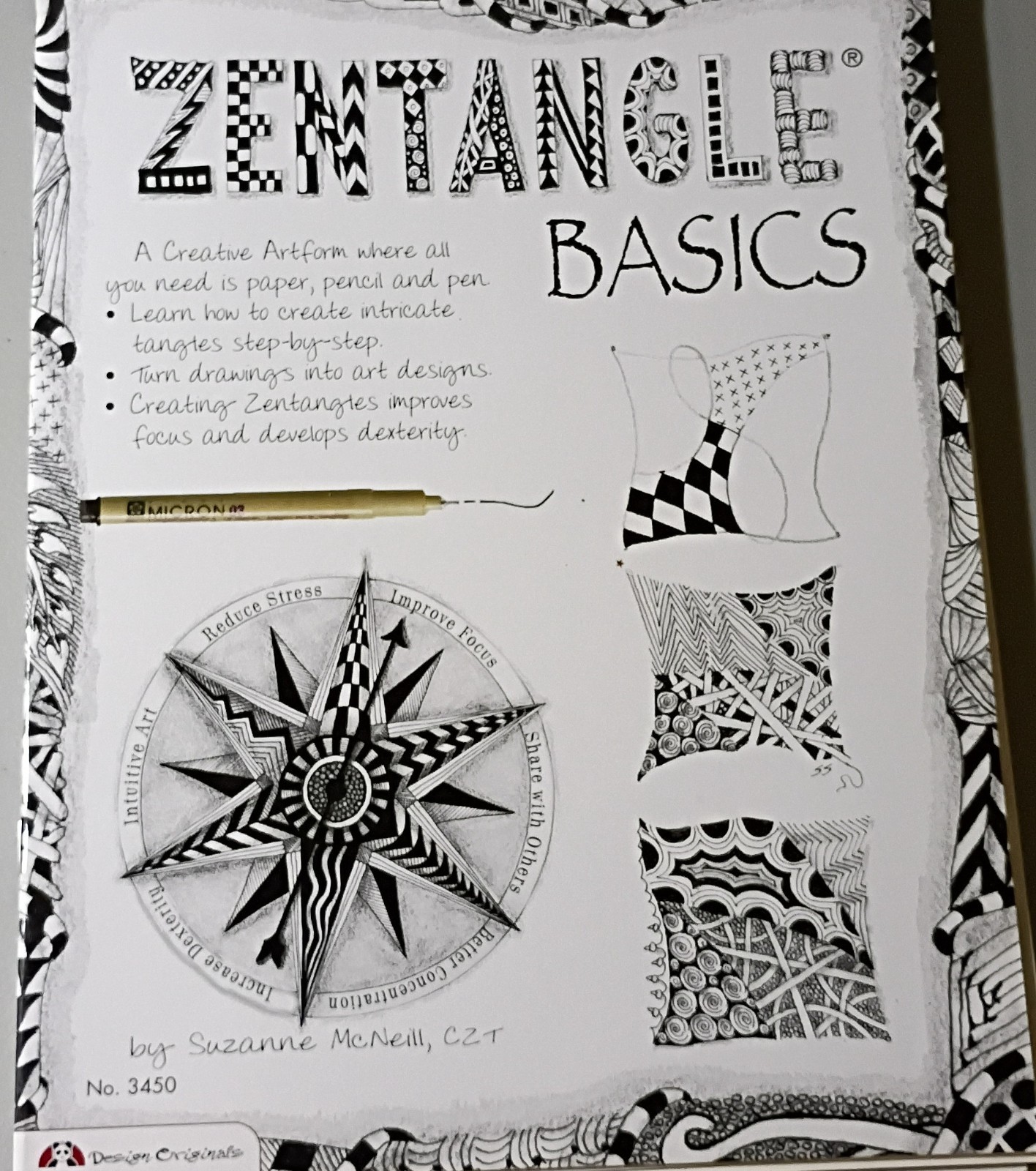 Zentangle Art Book Lot, 7 Books, Zentangle 2 3 4 Basics Time to Tangle