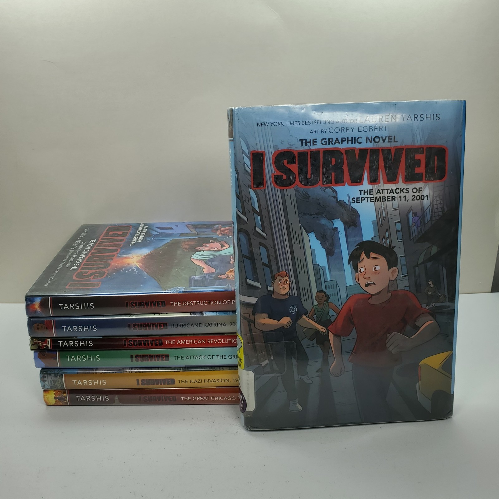 Lot of 7 ~ I SURVIVED GRAPHIC NOVELS ~ Series by Lauren Tarshis Hardcover