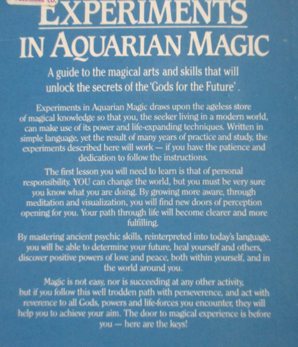 The Gentle Arts of Aquarian Magic, Experiments In, Magic For Age lot by Green