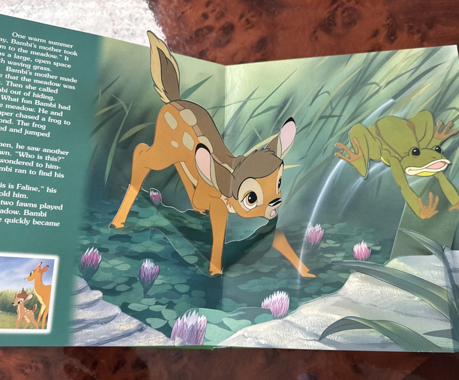 Like NEW !! Walt Disney BAMBI POP-UP STORYBOOK-Hardcover-2006 Bendon Publishing