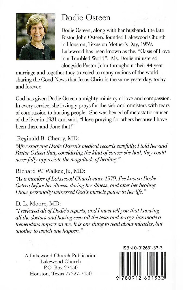 Healed of Cancer – by Dodie Osteen
