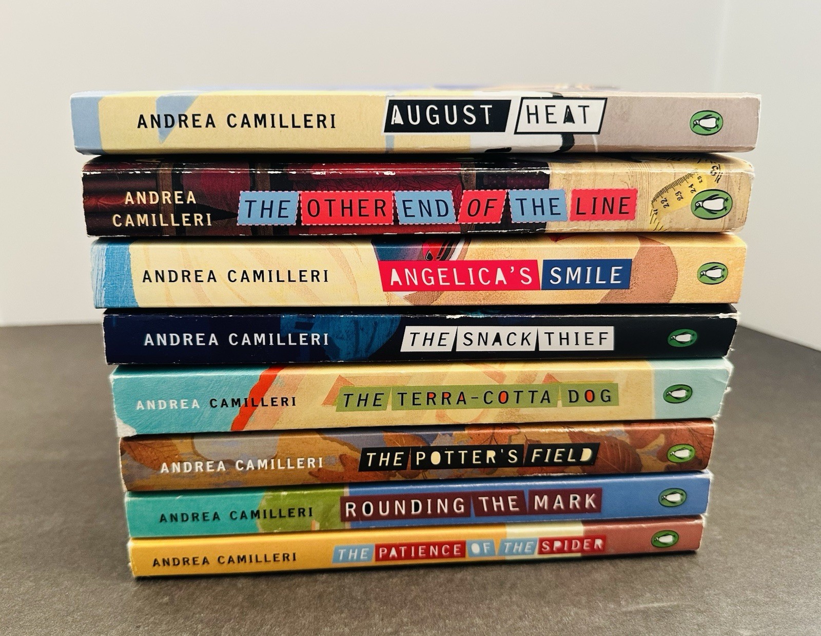 Lot of 8 Inspector Montalbano Mystery Series by Andrea Camilleri Trade Paperback