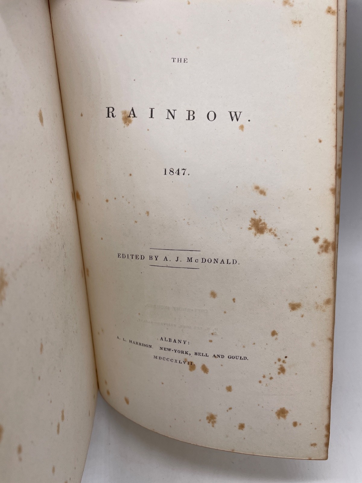Antique – 1847 The Rainbow – Thomas Campbell