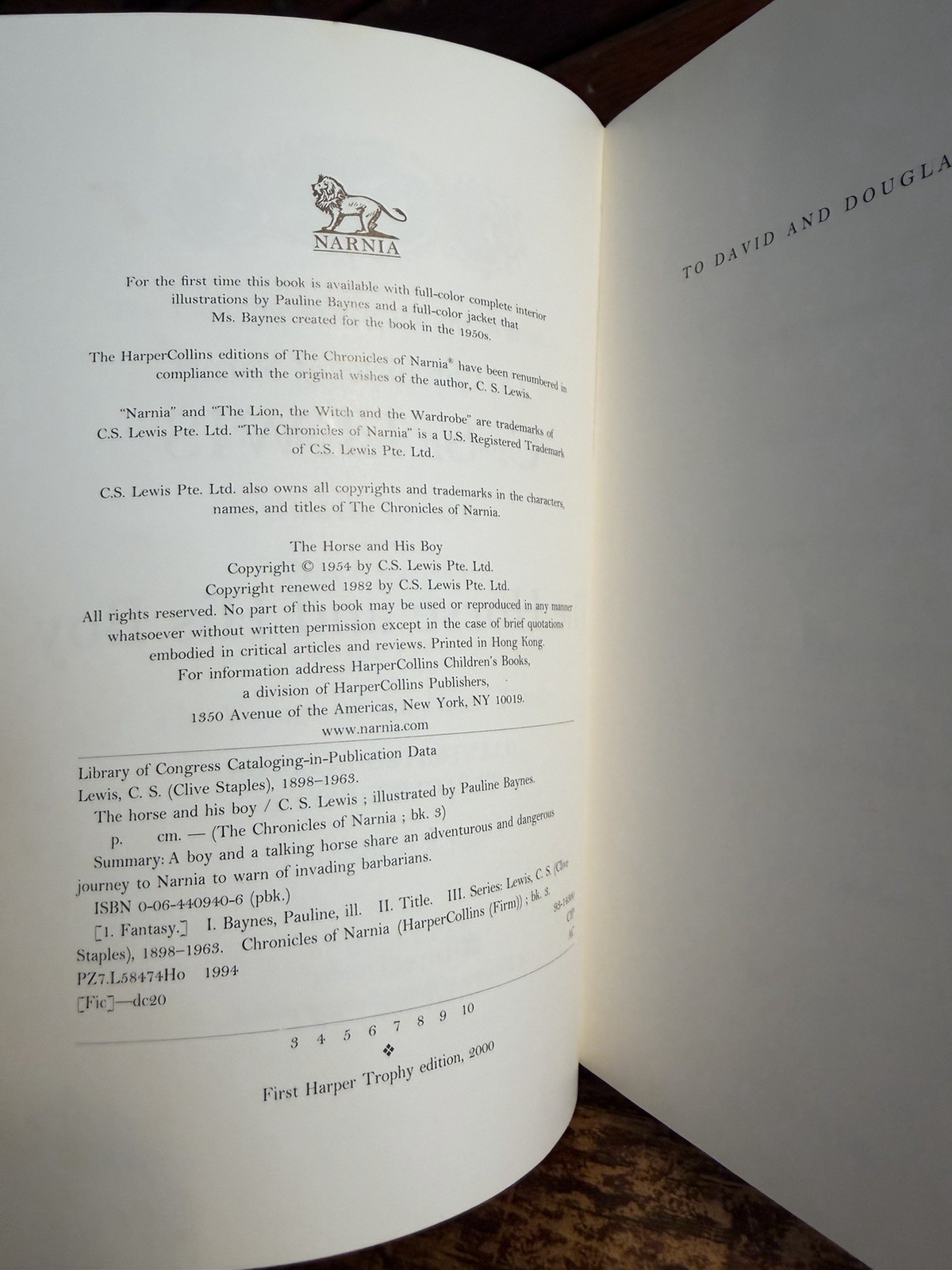 Lot 7: The Chronicles of Narnia Full-Color Collector’s Edition Complete Set Lion