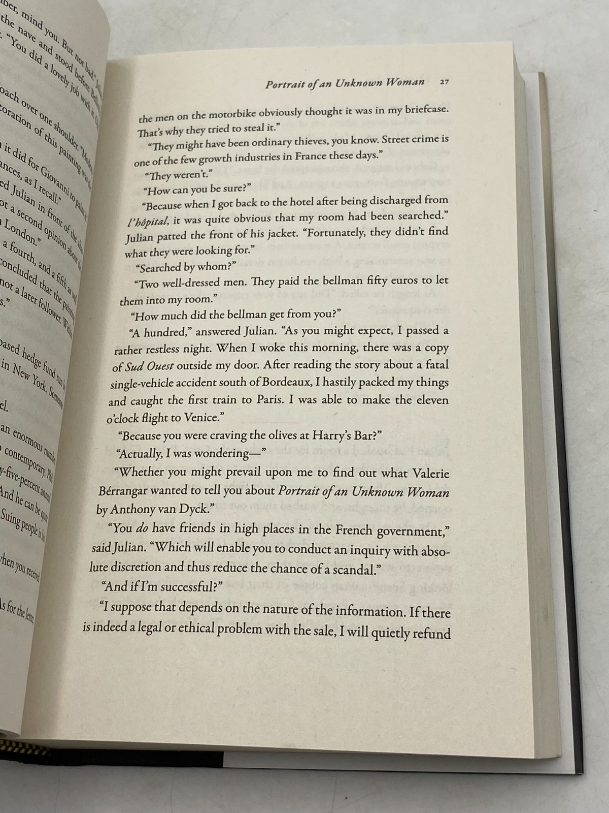 Portrait of an Unknown Woman : A Novel by Daniel Silva (2022, Hardcover) SIGNED