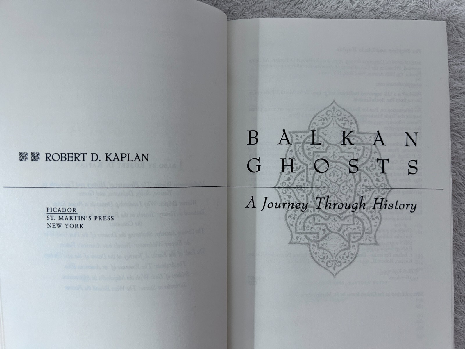 Robert D. Kaplan, Balkan Ghosts; Misha Glenny, The Balkans