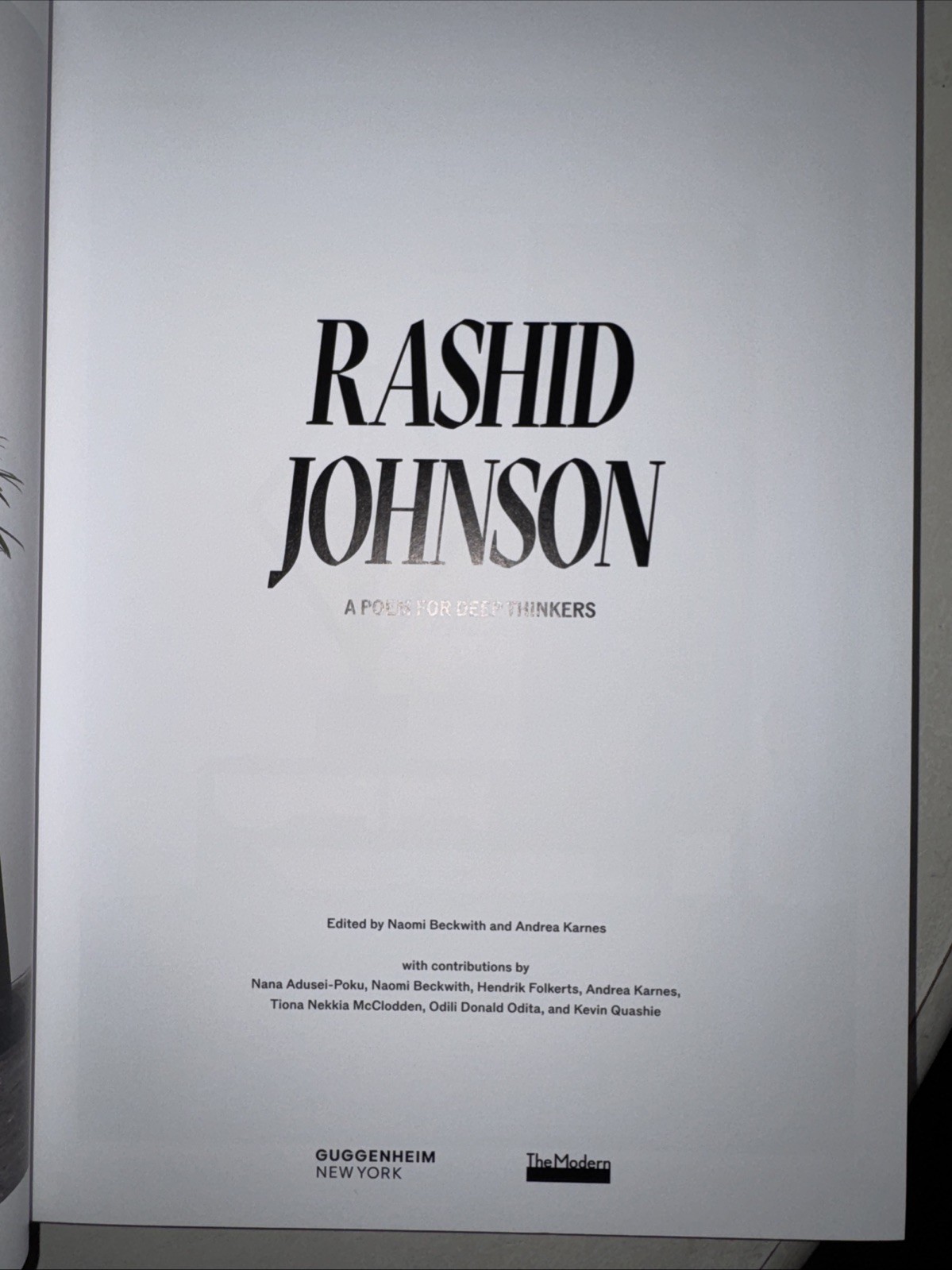 Rashid Johnson: A Poem for Deep Thinkers Exhibition Catalogue – SIGNED COPY New