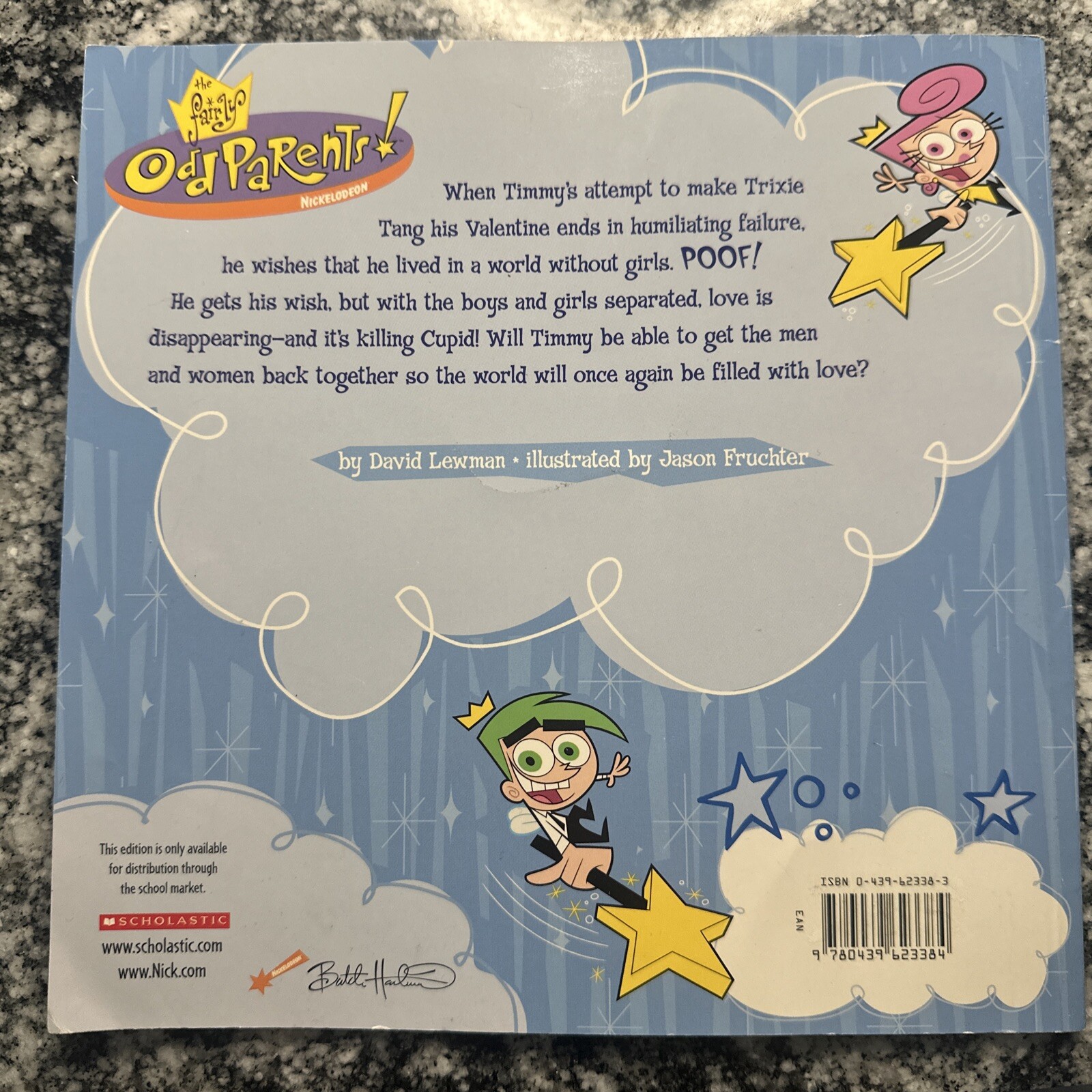 Lovestruck! Fairly Oddparents Paperback Kids Book David Lewman Nickelodeon