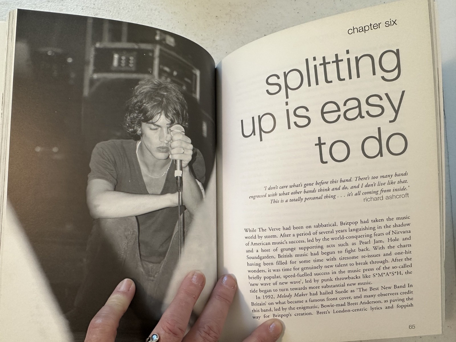 The Verve Richard Ashcroft Crazed Highs + Horrible Lows 1998 1st ed Clarke bio