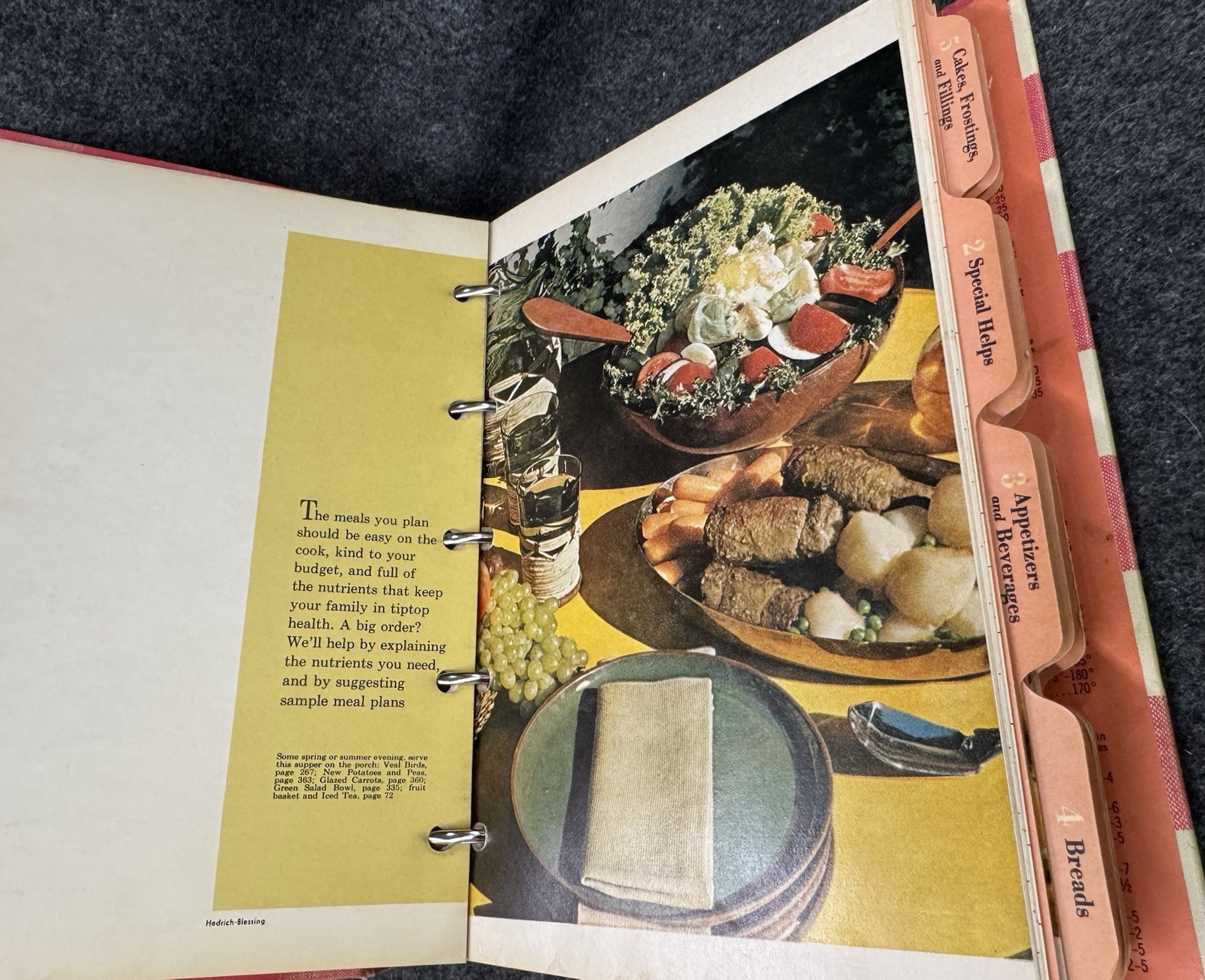 Vintage Better Homes and Gardens New Cook Book 1953 1st Edition 7th Print ~ EXC