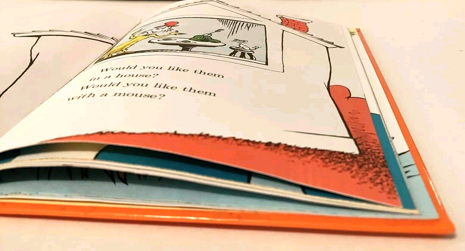 Dr. Seuss – Green Eggs and Ham – Vintage 1988 Print – I can Read Myself Book HC