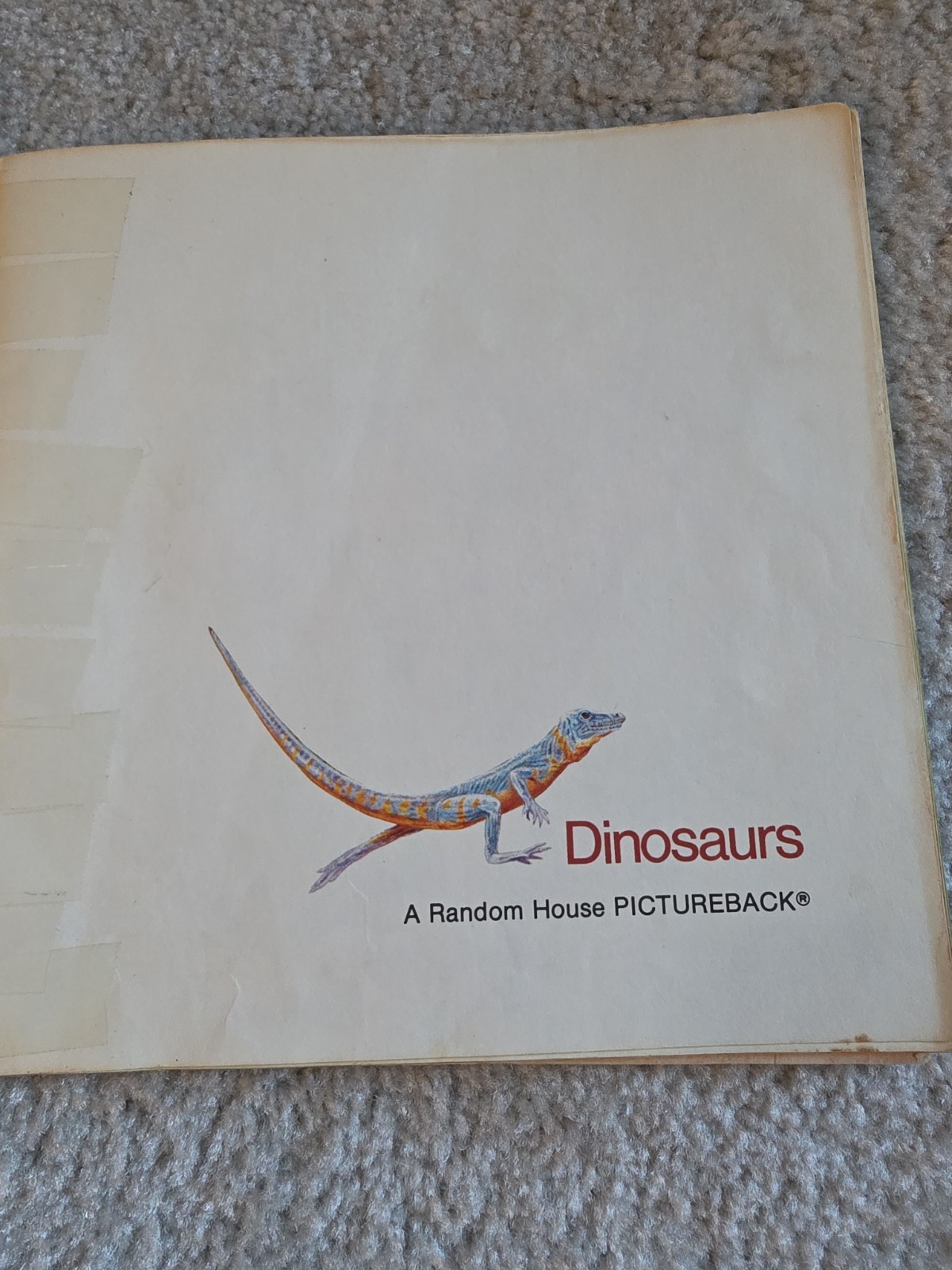 Random House Dinosaurs Book Kids Multi Vintage 1977 Peter Zallinger