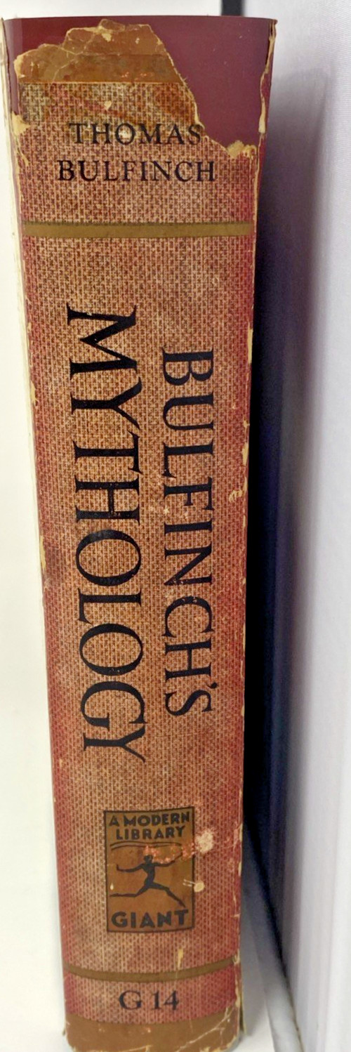 BULFINCH’S MYTHOLOGY Circa 1940s The Modern Library Hardcover w/Dust Jacket