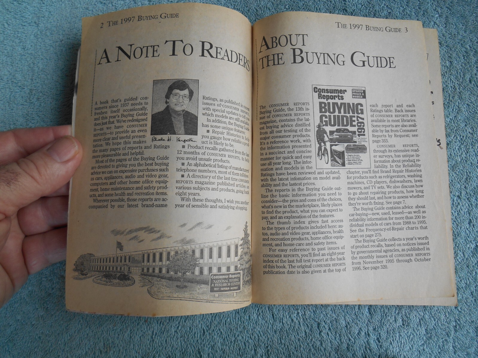 VINTAGE CONSUMER REPORTS BUYING GUIDE 1997 PAPERBACK BOOK 360 PAGES.