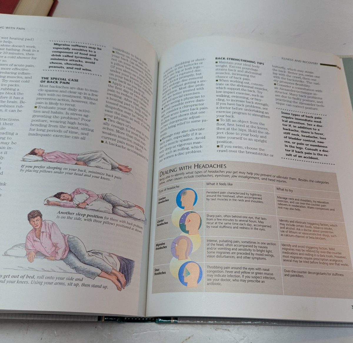 LOT OF 2 Medical Books: Great Health Hints & Handy Tips Family Medical Guide HC