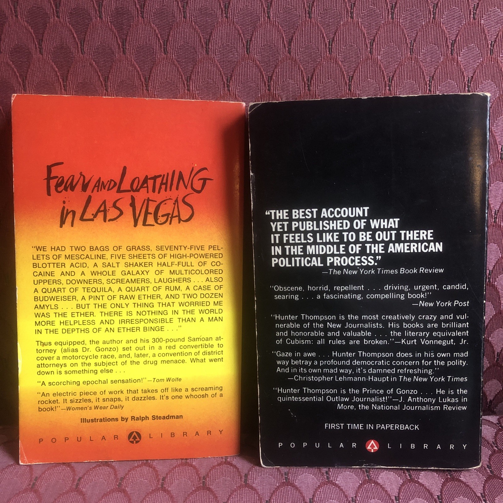 Fear and Loathing LOT Hunter S Thompson/Ralph Steadman 1971/73 Trade PB