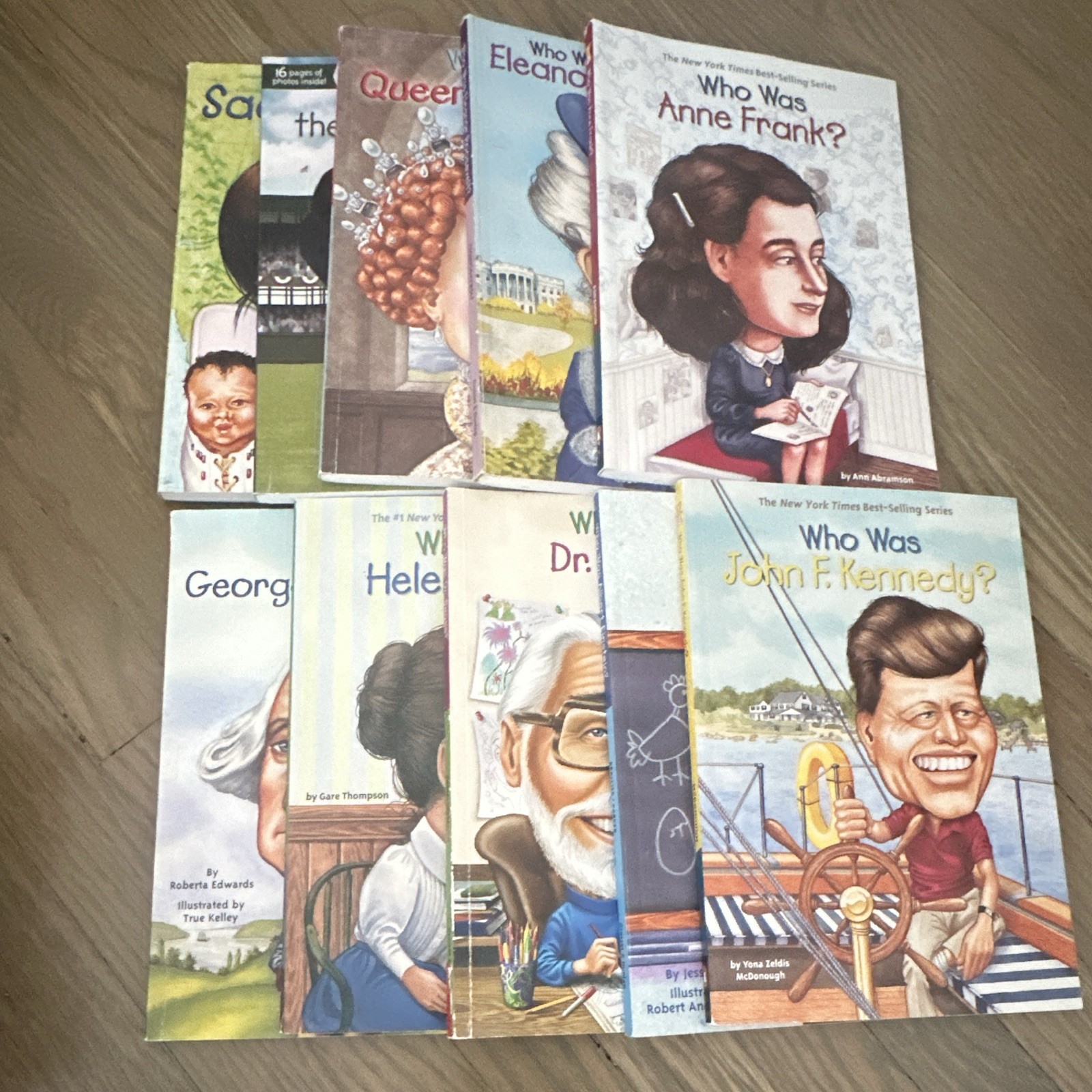 Grosset & Dunlap Who Was? Paperback Lot of 9 Illustrated Biographies Ages 9-12