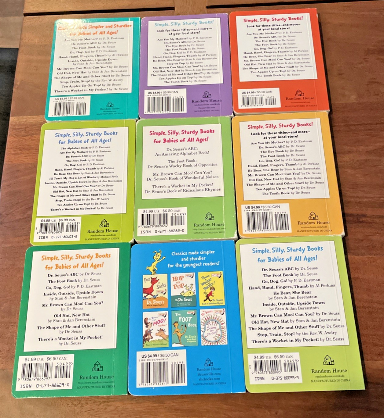 Lot of 9 Bright and Early Board Books by Dr. Seuss – Children/Toddlers/Kids