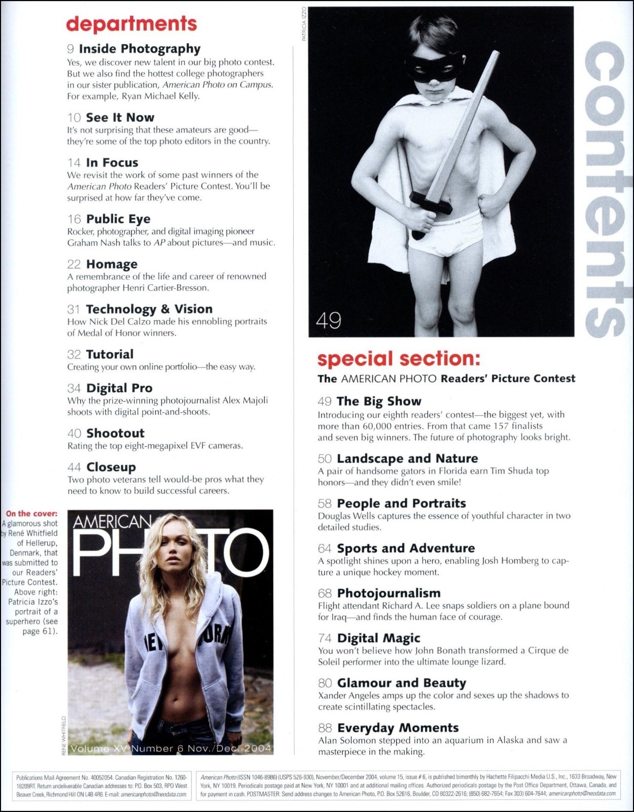 American Photo – 2004, November – Hottest New Talent, Graham Nash Q & A
