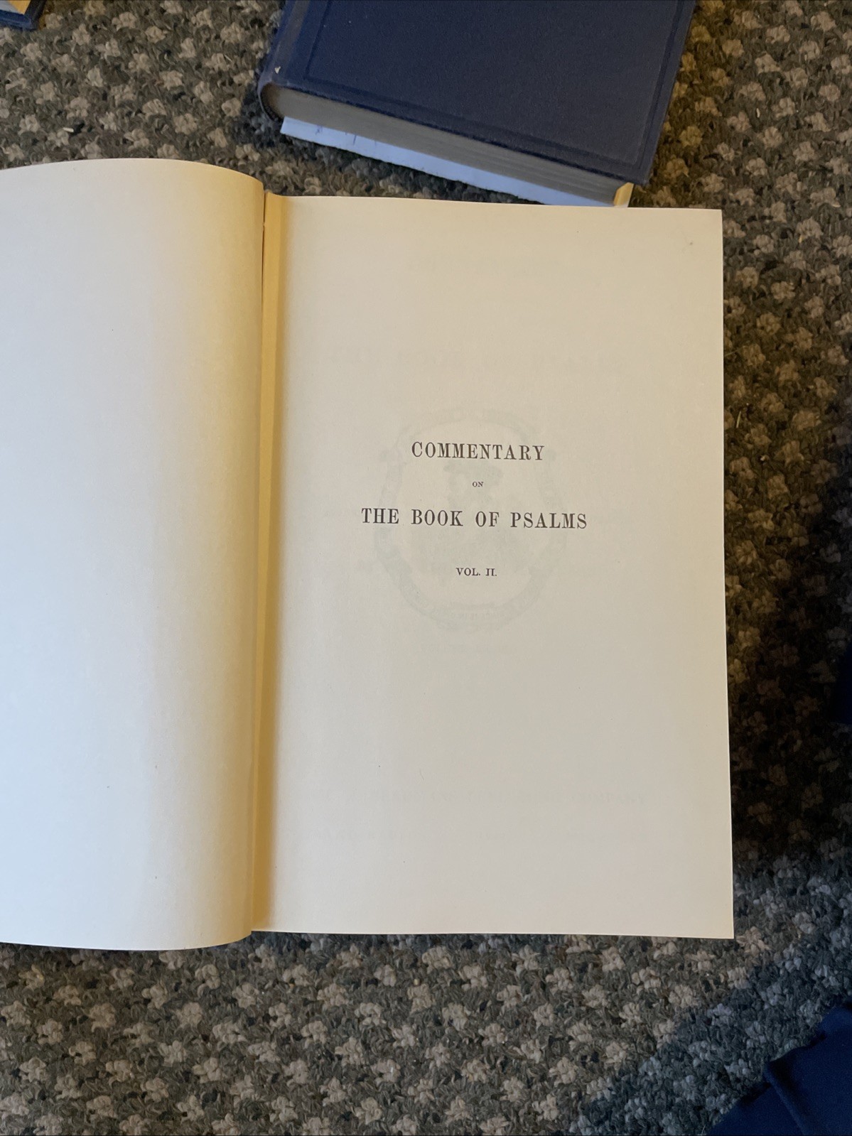 Calvin’s Commentary on Palms 5 Volume Set Eerdmans 1949 Hardback